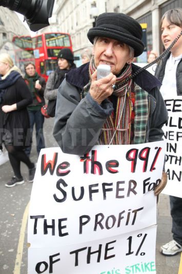 Selma at the recent disabled peoples protest