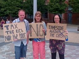 Tameside against the Cuts campaigners