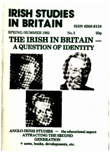 Irish studies in Britain 1982